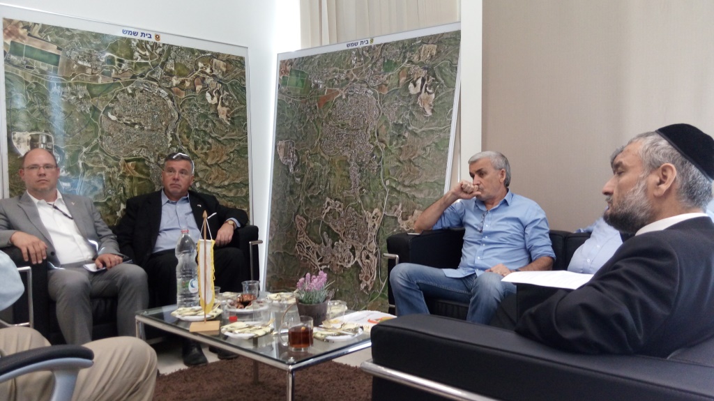 משלחת מארה"ב עם ראש העיר משה אבוטבול